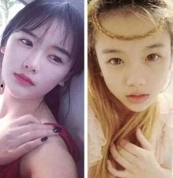 网红素颜对比照片,网红真实颜值大起底