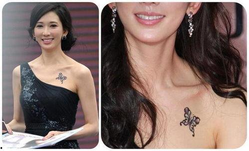 纹身图案女明星